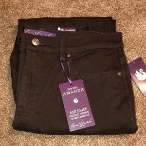 Gloria Vanderbilt Coffee Brown Amanda Jeans